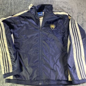 NOTRE DAME FIGHTING IRISH BLACK ADIDAS - SIZE LARGE - JACKET